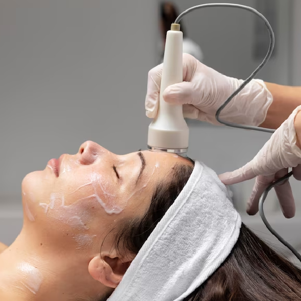 Hydrafacial and cosmetic skin care rejuvenation procedure